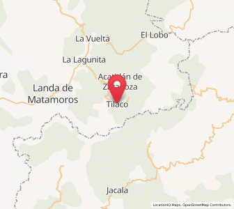 Map of Tilaco, Querétaro