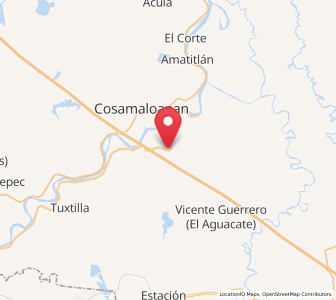 Map of Tilapa, Veracruz