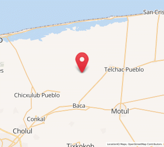 Map of Timul, Yucatán