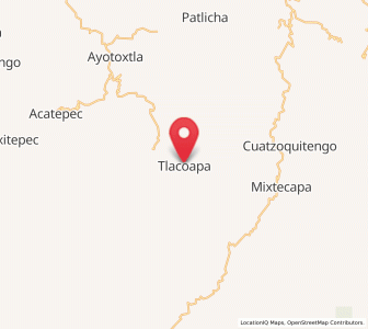 Map of Tlacoapa, Guerrero