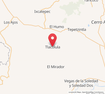 Map of Tlacolula, Veracruz