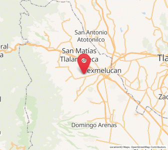 Map of Tlacotepec de José Manzo, Puebla