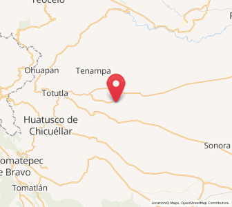 Map of Tlacotepec de Mejía, Veracruz