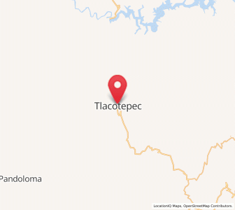 Map of Tlacotepec, Guerrero