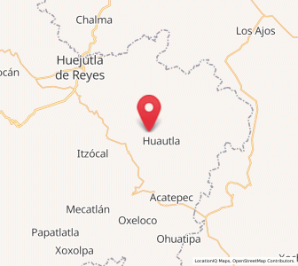Map of Tlacuapan, Hidalgo