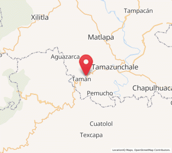 Map of Tlacuilola, San Luis Potosí