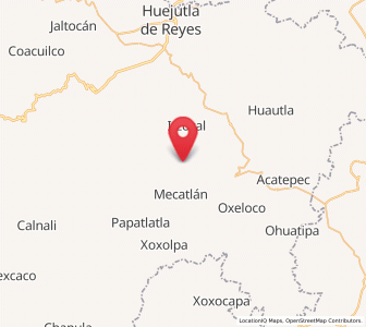 Map of Tlalchiyahualica, Hidalgo