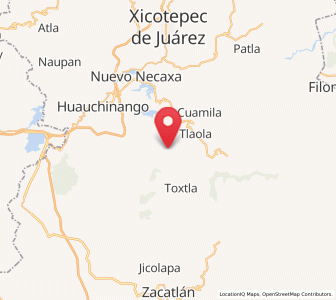 Map of Tlaltenango, Puebla