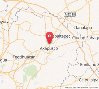 Map of Tlamapa, México