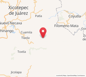 Map of Tlamaya Chico, Puebla