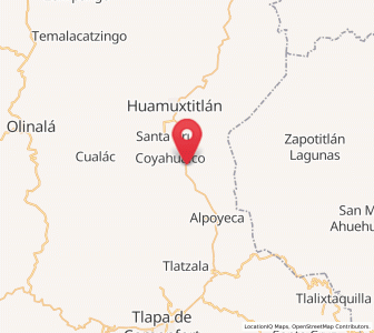 Map of Tlaquiltepec, Guerrero