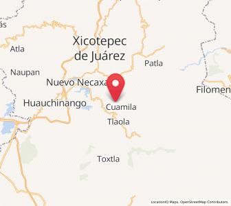 Map of Tlatlapanala, Puebla