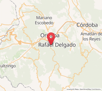 Map of Tlilapan, Veracruz
