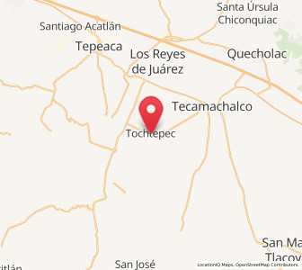 Map of Tochtepec, Puebla