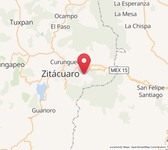 Map of Toma de Agua, Michoacán