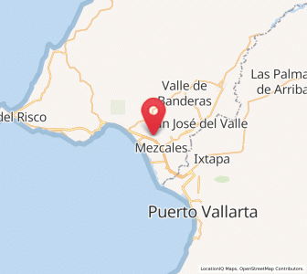 Map of Tondoroque, Nayarit