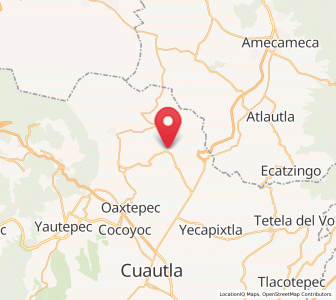 Map of Totolapan, Morelos