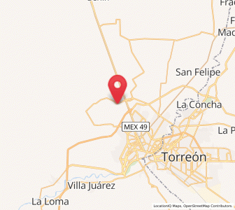 Map of Transporte, Durango
