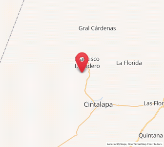 Map of Triunfo de Madero, Chiapas