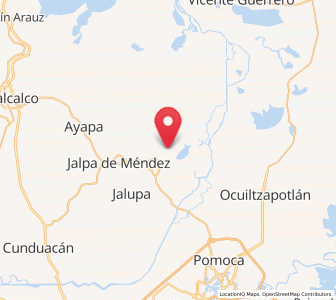 Map of Tucta, Tabasco