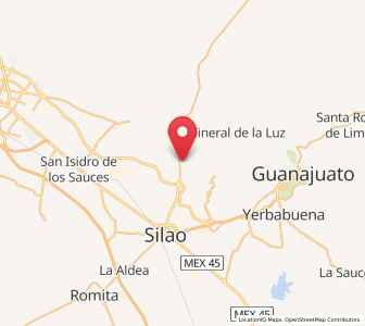 Map of Tuna Mansa, Guanajuato