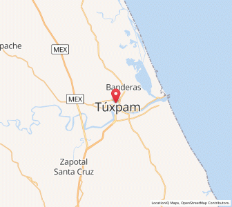 Map of Túxpam de Rodríguez Cano, Veracruz