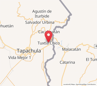 Map of Tuxtla Chico, Chiapas
