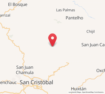 Map of Tzoeptic, Chiapas