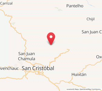 Map of Tzontehuitz, Chiapas