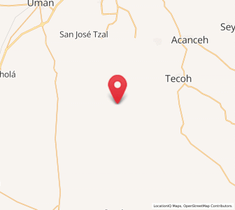 Map of Uayalceh de Peón, Yucatán
