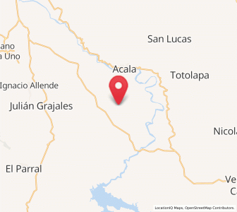 Map of Unión Buena Vista, Chiapas
