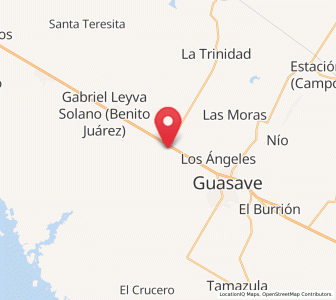 Map of Utatave (Mautillos), Sinaloa