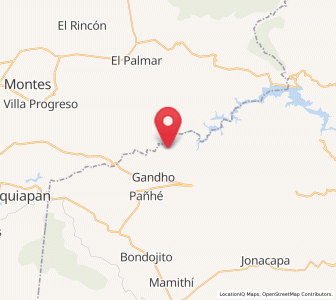 Map of Uxdejhé, Hidalgo