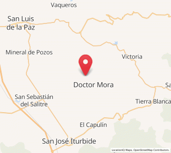Map of Vagui, Guanajuato