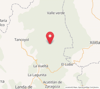 Map of Valle de Guadalupe, Querétaro