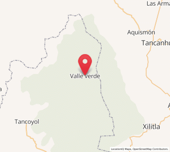 Map of Valle Verde, Querétaro