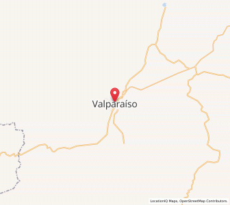 Map of Valparaíso, Zacatecas