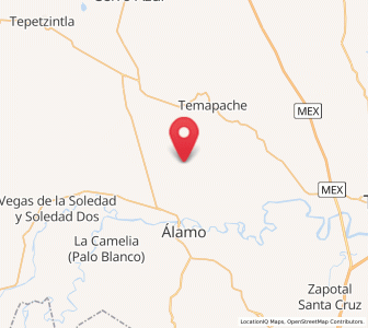 Map of Vara Alta, Veracruz