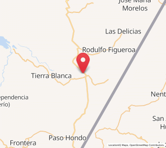 Map of Veinte de Abril, Chiapas