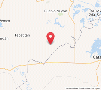 Map of Venustiano Carranza, Tabasco