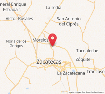 Map of Vetagrande, Zacatecas