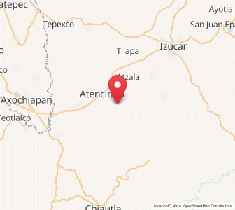 Map of Viborillas de Hidalgo, Puebla