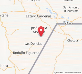 Map of Vicente Guerrero, Chiapas