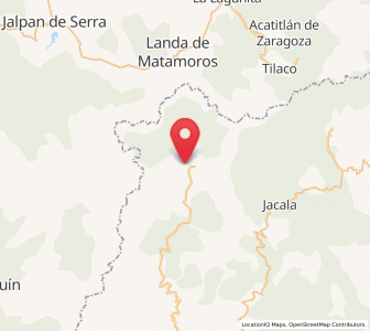 Map of Vicente Guerrero, Hidalgo