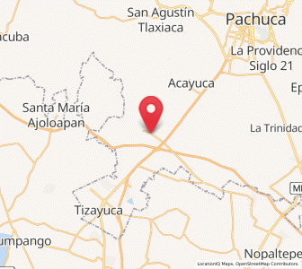 Map of Vicente Guerrero (San Javier), Hidalgo