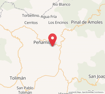 Map of Villa Emiliano Zapata (Extoraz), Querétaro