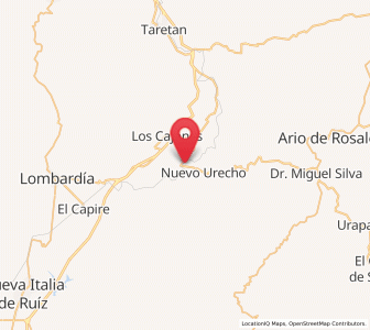 Map of Villa Eréndira, Michoacán