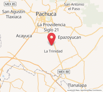 Map of Villa Margarita, Hidalgo