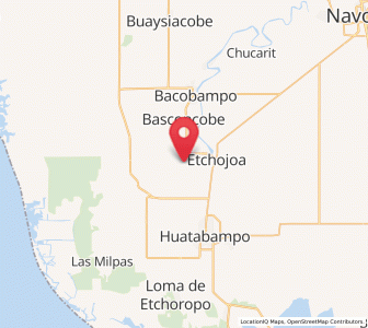 Map of Villa Tres Cruces, Sonora