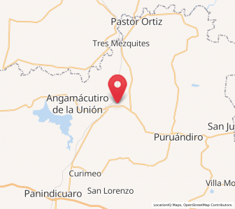 Map of Villachuato, Michoacán